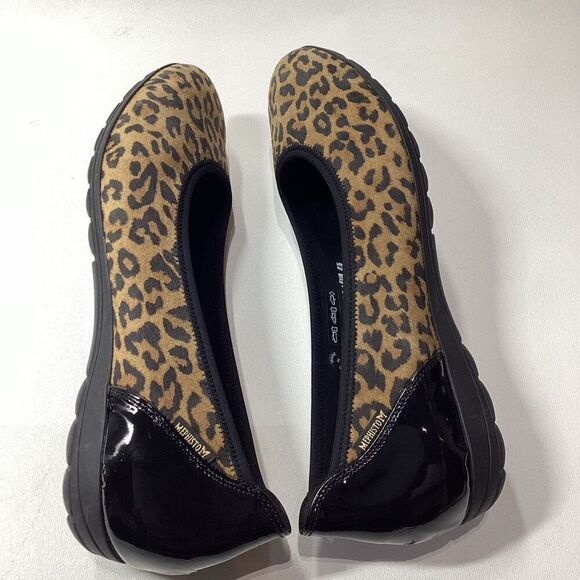 Mephisto Emilie Animal Print Ballet Flats Dark Brown Leather Comfort Size 11 - Picture 12 of 16